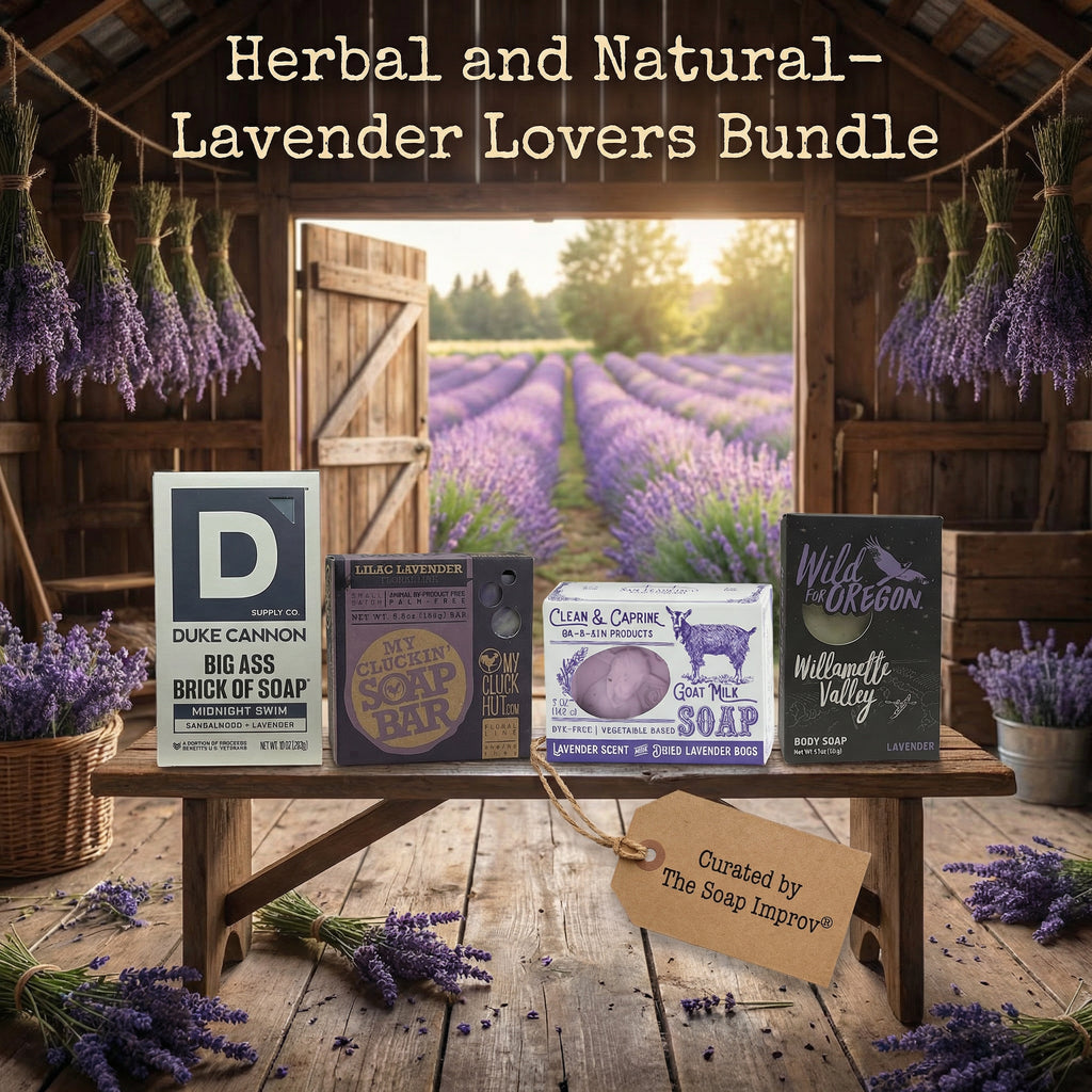 The Soap Improv® Herbal and Natural- Lavender Lovers Bundle- When Your Nervous System Needs a Day Off •1½ Pounds total•