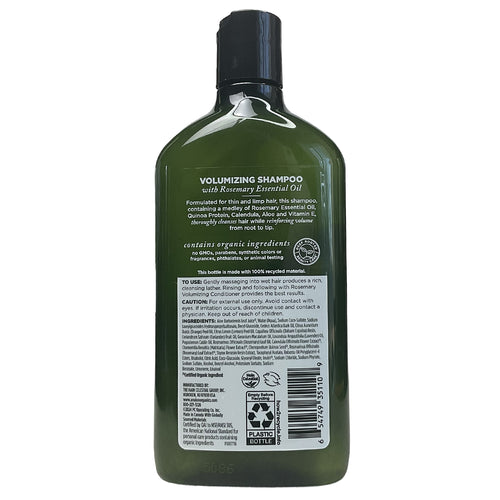 Avalon Organics Shampoo •Volumizing Rosemary• 11 fl. oz.