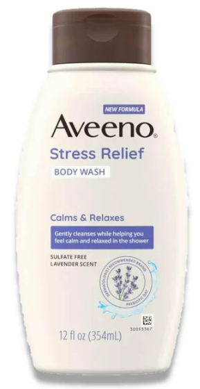 Aveeno- Stress Relief Body Wash- Lavender Chamomile