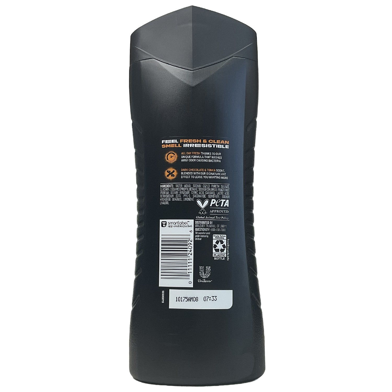 Axe Body Wash •Dark Temptation• Dark Chocolate Scent- 12H Refreshing Scent 16 fl. oz.