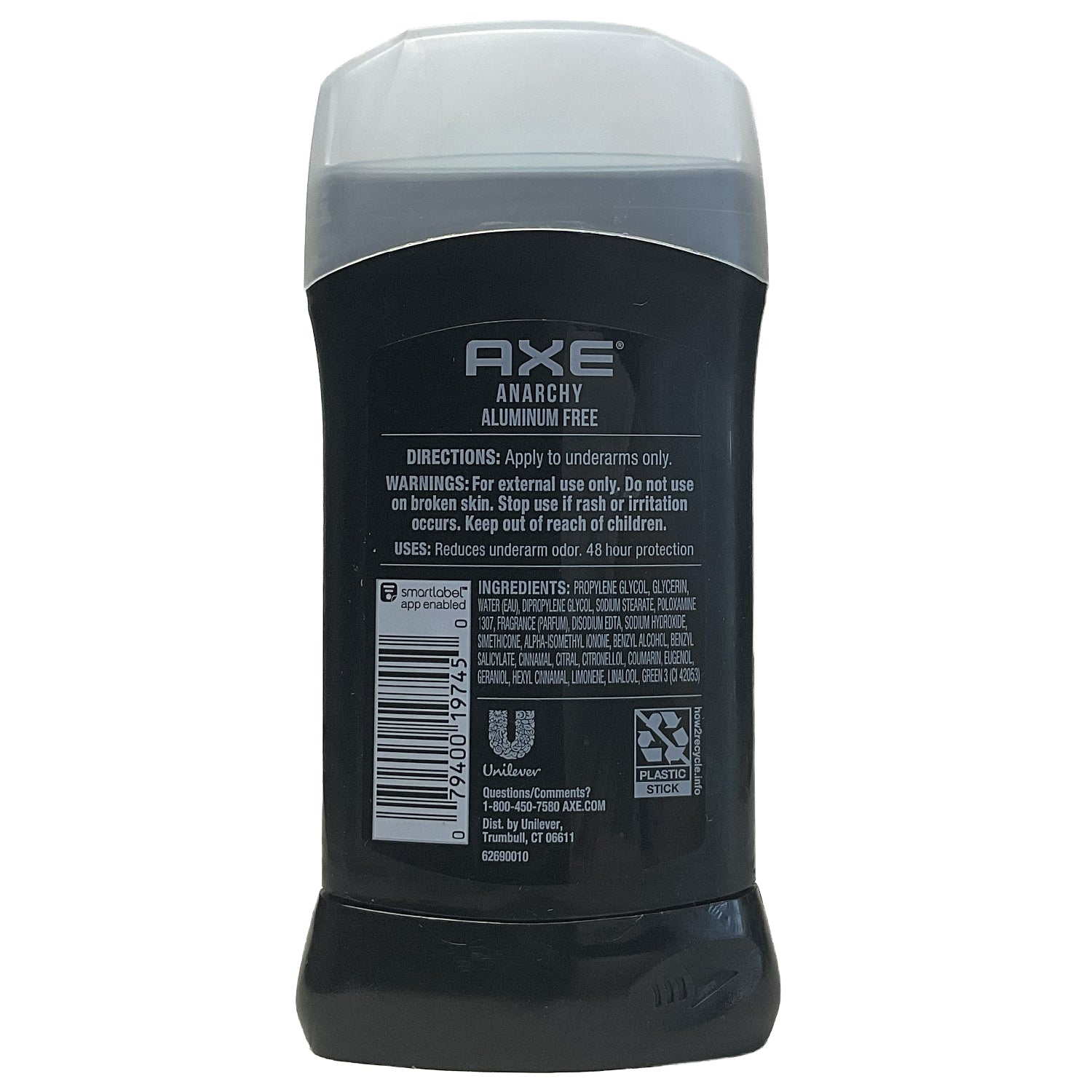 Axe® Deodorant Solid •Anarchy• Dark Pomegranate & Sandalwood- 48H Long Lasting Scent 3 oz.