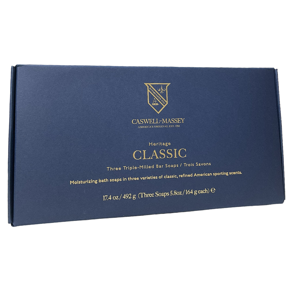 Caswell-Massey •Heritage Classic• Bar Soap Set Qty. 3- 5.8 oz.