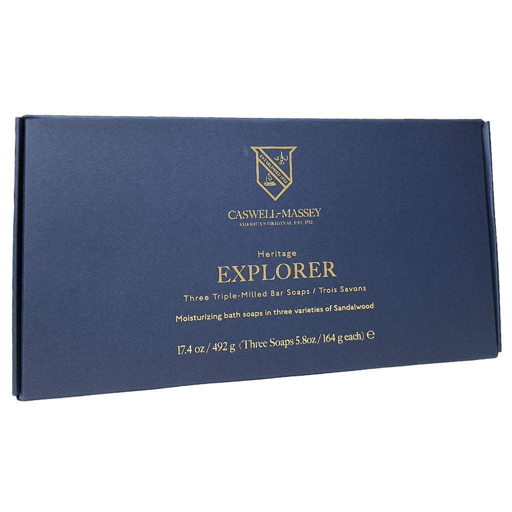 Caswell-Massey• Heritage Explorer• Sandalwood Soap Set Qty. 3- 5.8 oz.