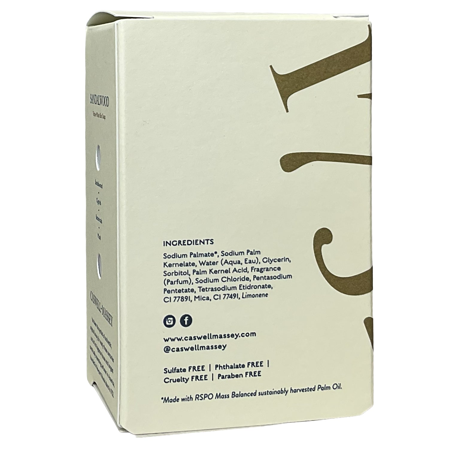 Caswell-Massey •Sandalwood• Bar Soap 5.8 oz.