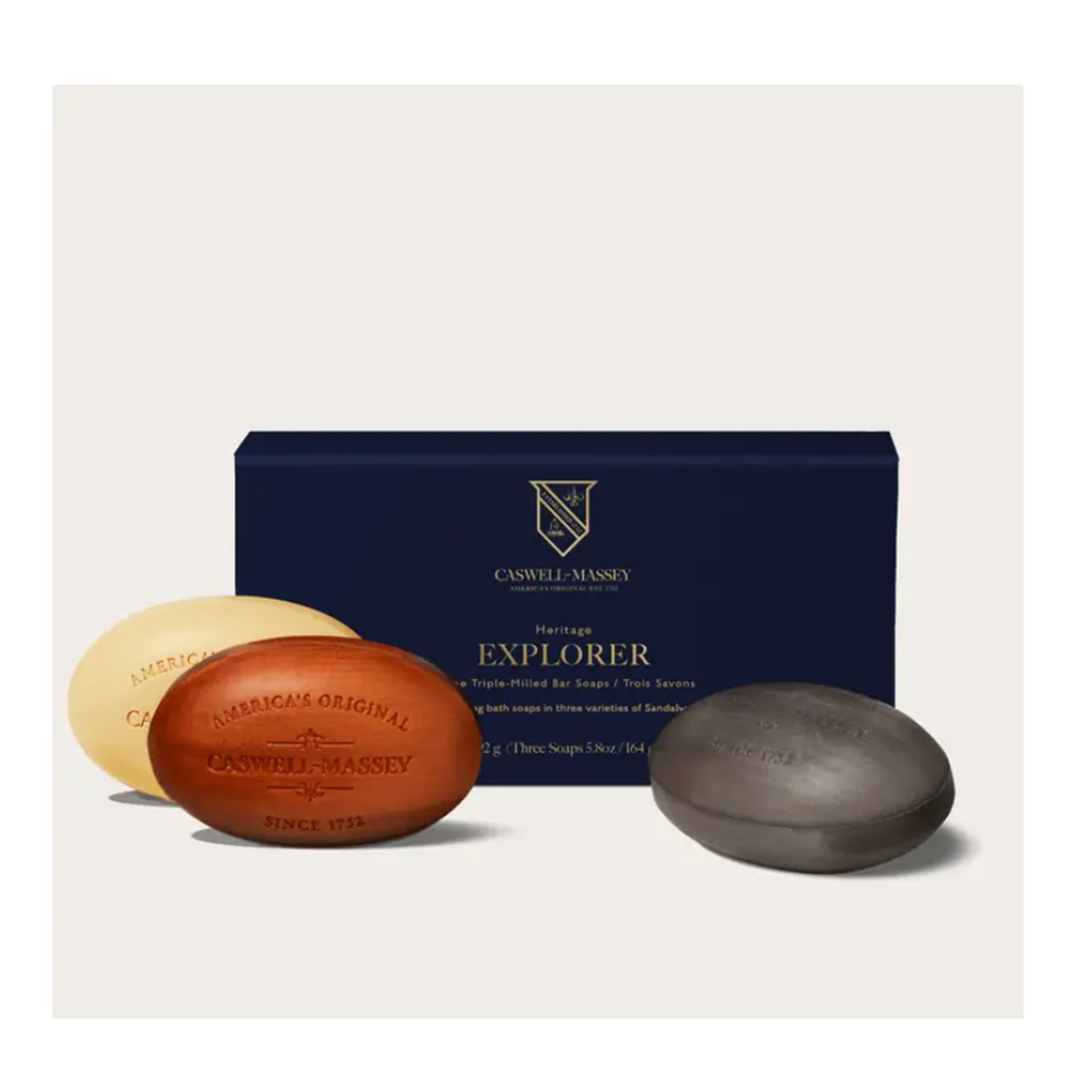Caswell-Massey• Heritage Explorer• Sandalwood Soap Set Qty. 3- 5.8 oz.