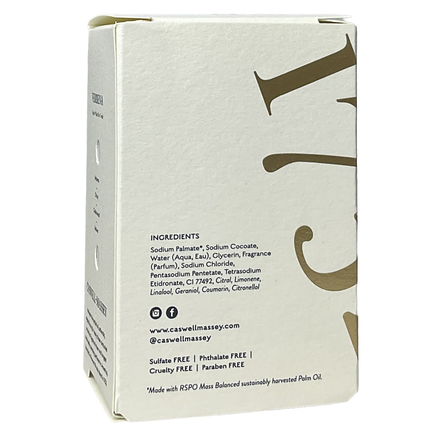 Caswell-Massey •Verbena• Bar Soap 5.8 oz.