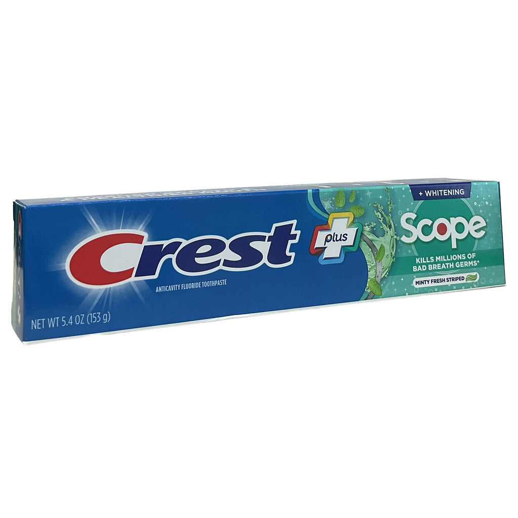 Crest +Scope® Toothpaste + Whitening- Minty Fresh Striped 5.4 oz.