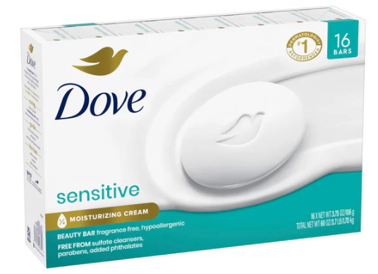 Dove- Beauty Bar- Sensitive Skin- 16 Pack