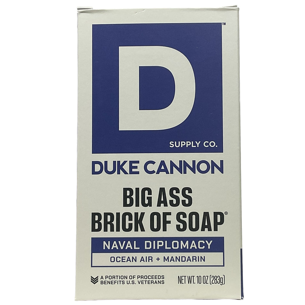 Duke Cannon® Big Ass Brick of Soap® •Naval Diplomacy• Ocean Air + Mandarin 10 oz.