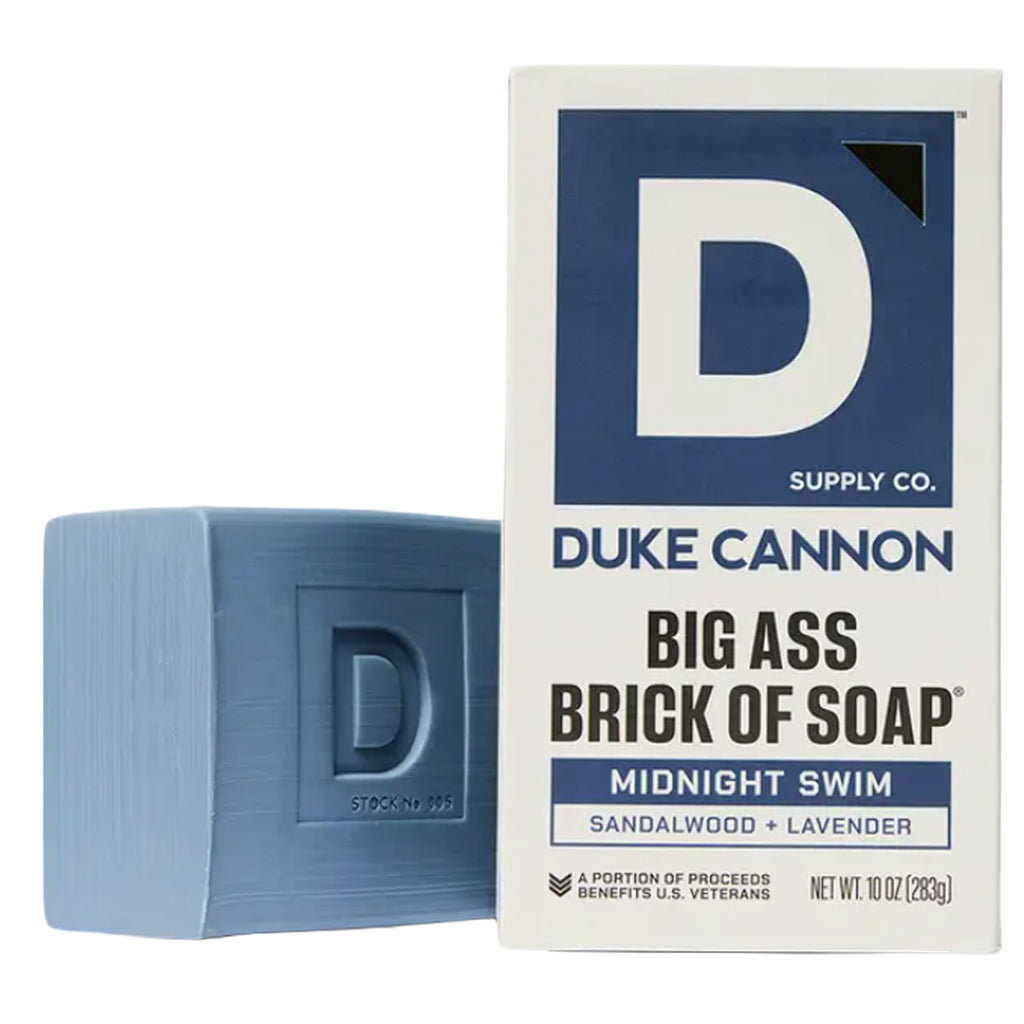Duke Cannon® Big Ass Brick of Soap® •Midnight Swim• Sandalwood + Lavender 10 oz.