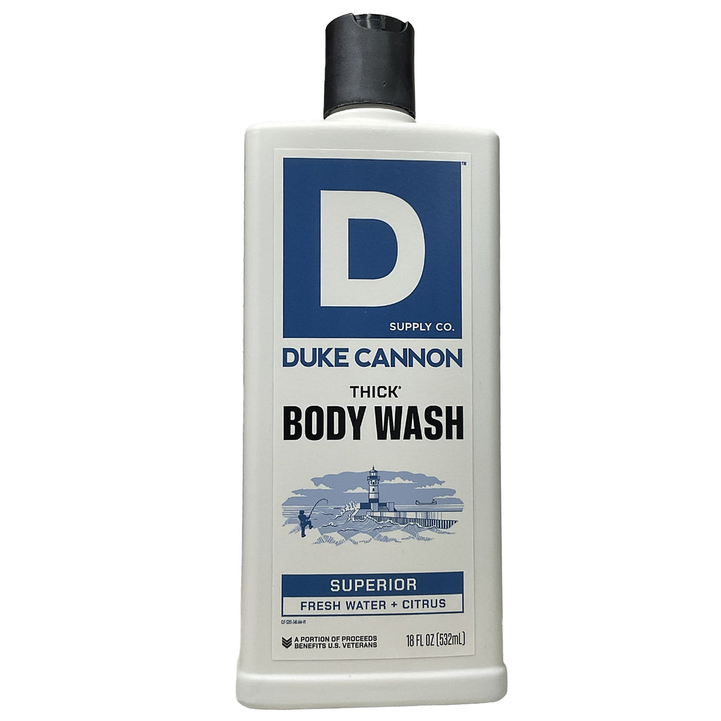 Duke Cannon® Thick Body Wash •Superior• Fresh Water + Citrus 18 fl. oz.