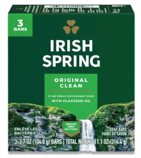Irish Spring- Deodorant Soap- Original Scent- 3 Pack
