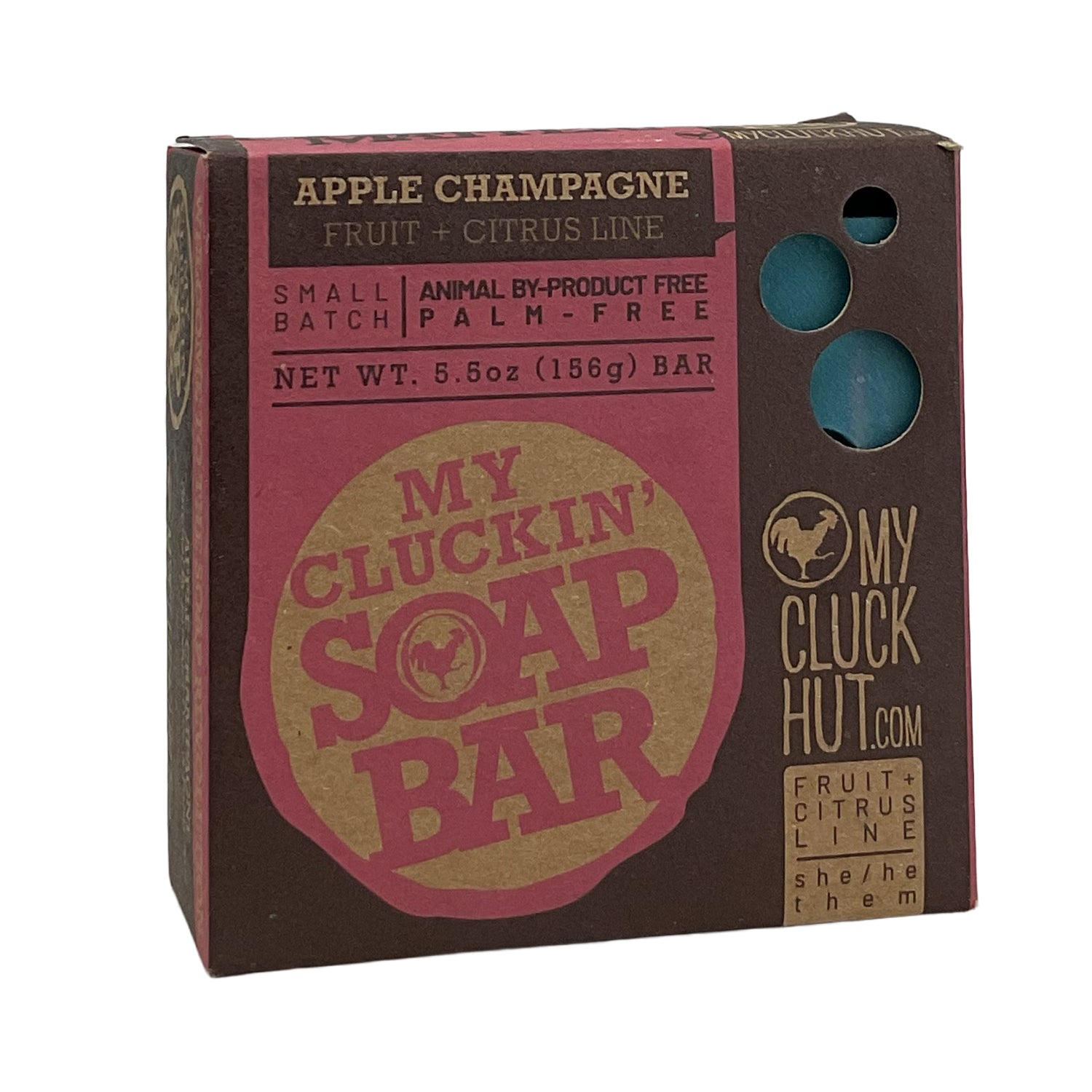 My Cluck Hut- Apple Champagne •Fruit + Citrus Line• Small Batch Bar Soap- 5.5 oz.
