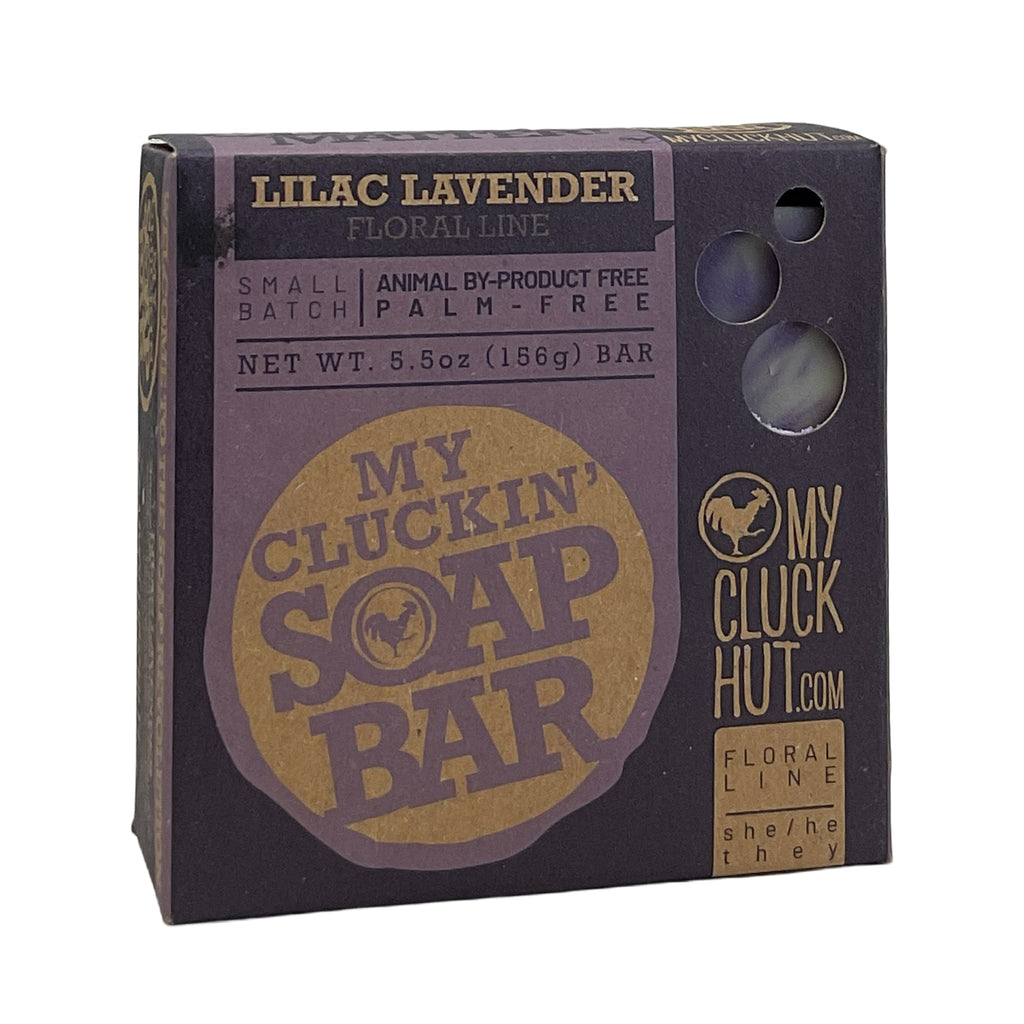 My Cluck Hut- Lilac Lavender •Floral Line• Small Batch Bar Soap- 5.5 oz.