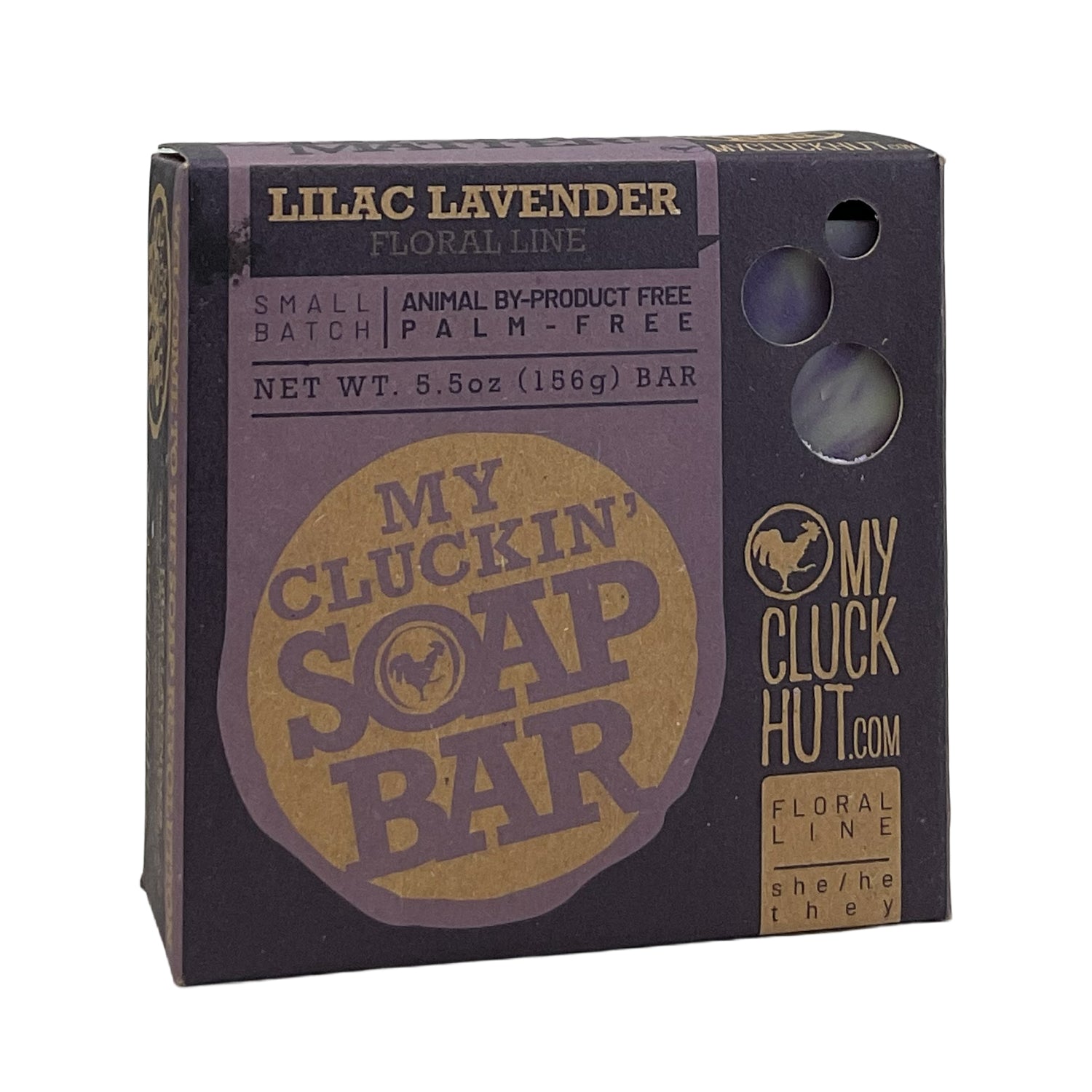 My Cluck Hut- Lilac Lavender •Floral Line• Small Batch Bar Soap- 5.5 oz.