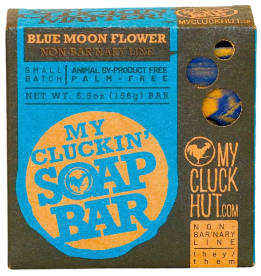 My Cluck Hut- Artisan Bar Soap- Blue Moon Flower