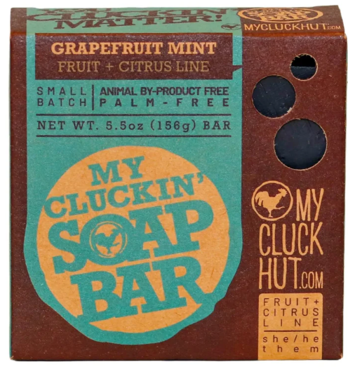 My Cluck Hut- Artisan Bar Soap- Grapefruit Mint