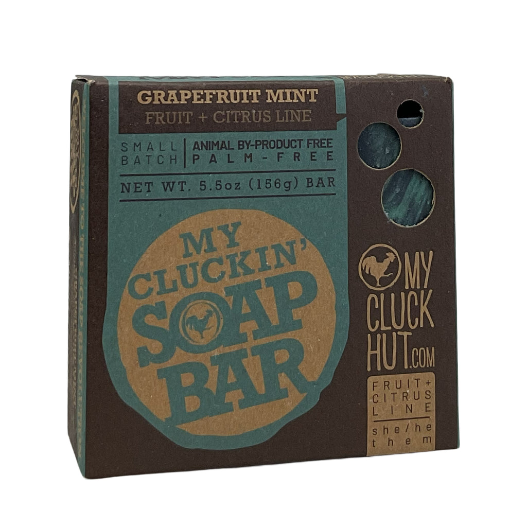 My Cluck Hut- Grapefruit Mint •Fruit + Citrus Line• Small Batch Bar Soap- 5.5 oz.