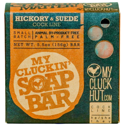 My Cluck Hut- Artisan Bar Soap- Hickory and Suede