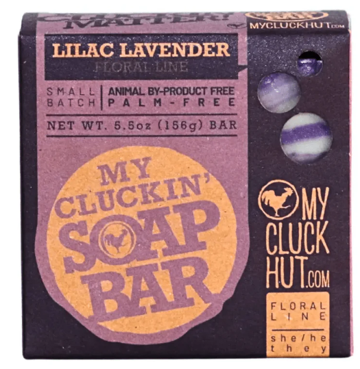 My Cluck Hut- Artisan Bar Soap- Lilac Lavender