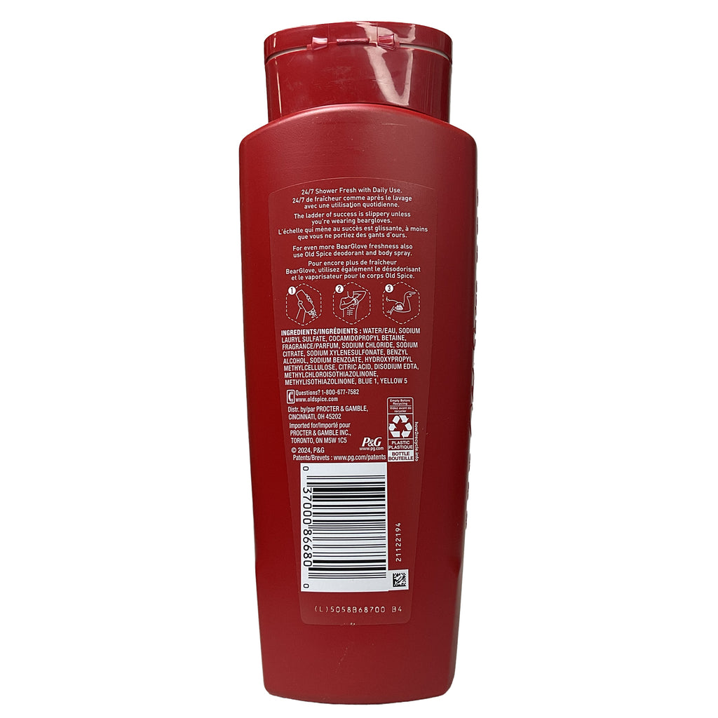 Old Spice® •Bearglove• Body + Face Wash- Crisp Orchard Scent 16 fl. oz.