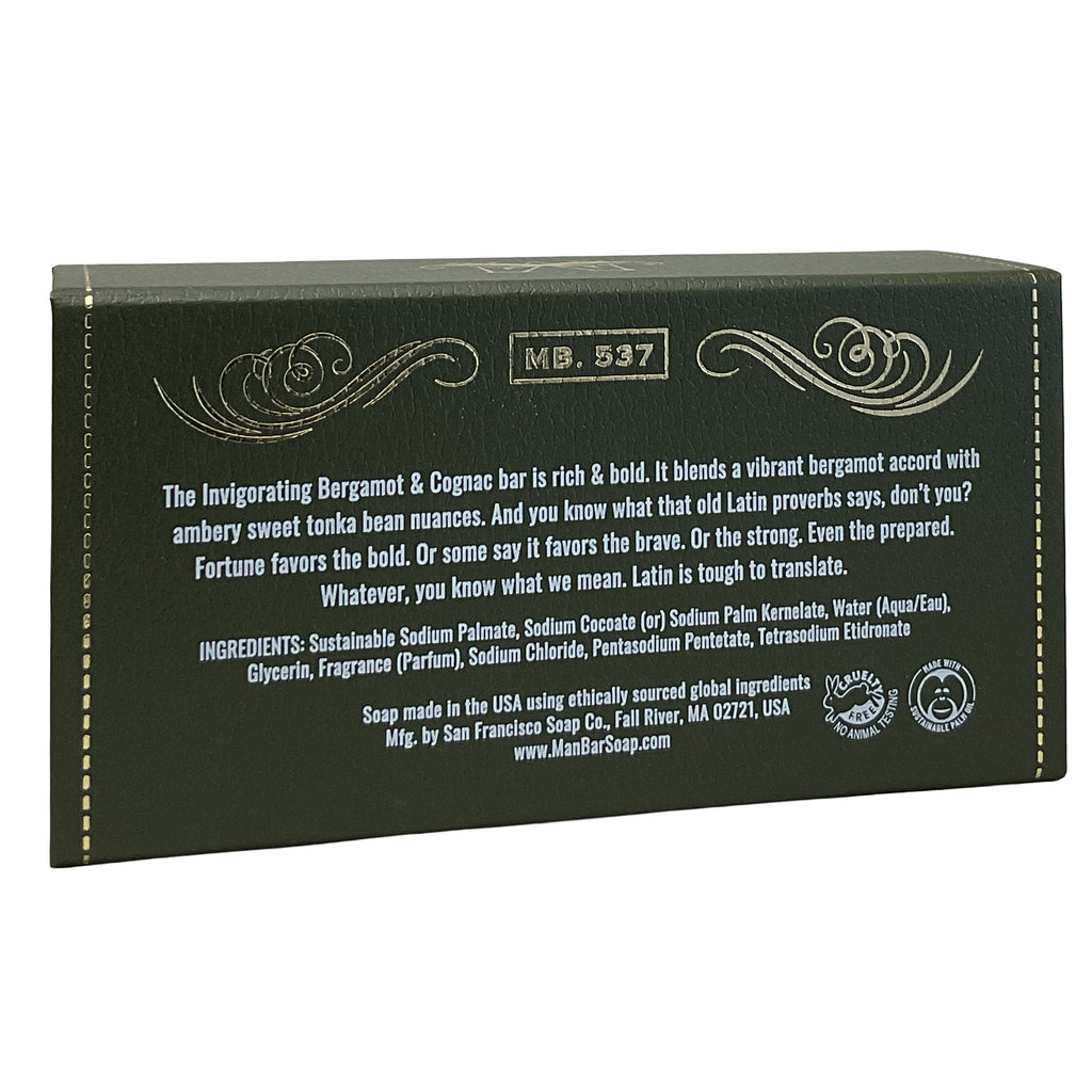 San Francisco Soap Company® •Invigorating• Man Bar® Bergamot Cognac Fragrance 10 oz.