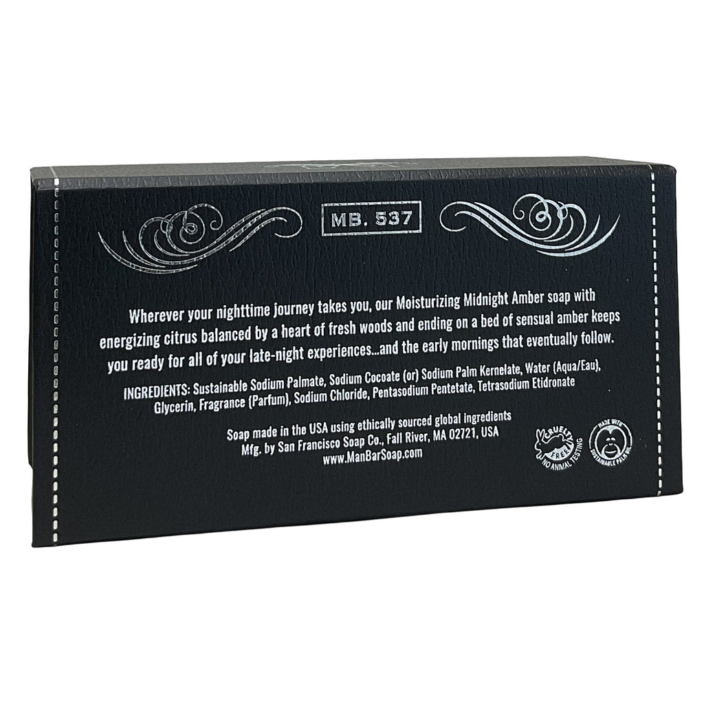 San Francisco Soap Company® •Moisturizing• Man Bar® Midnight Amber Fragrance 10 oz.