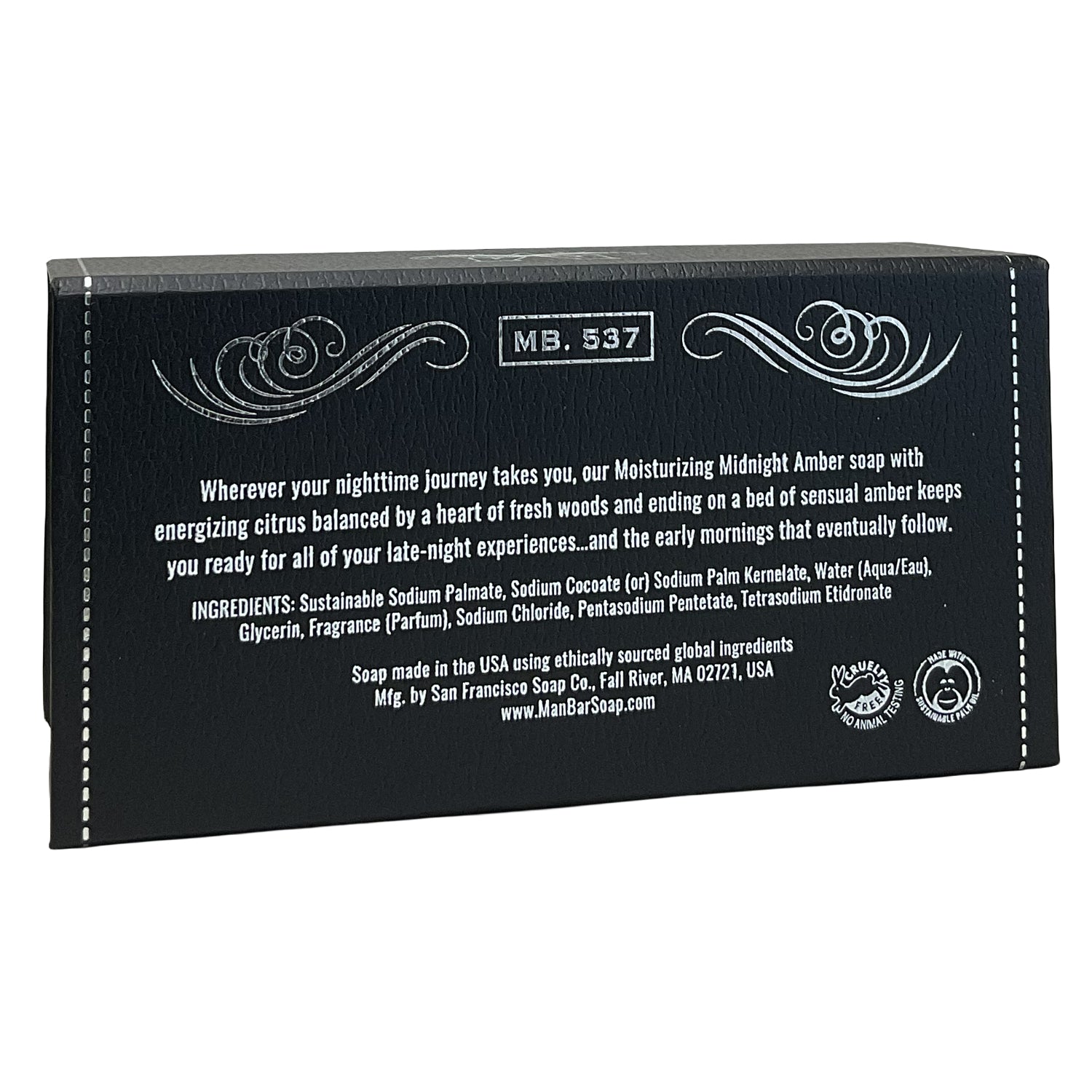 San Francisco Soap Company® •Moisturizing• Man Bar® Midnight Amber Fragrance 10 oz.
