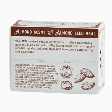 San Francisco Soap Co- Goat Milk 5oz Pressed Bar Soap- Almond