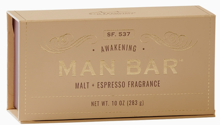 San Francisco Soap Co- 10 oz. Man Bar- Malt and Espresso