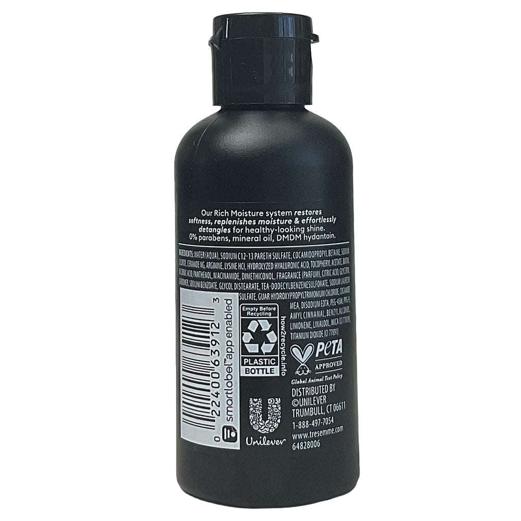 TRESemme'® Shampoo •Rich Moisture• Hyaluronic Plex- Travel Size 3.0 fl. oz.