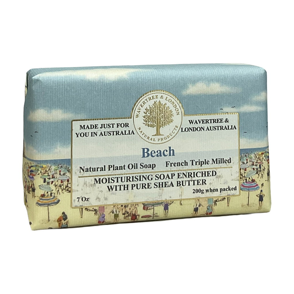 Wavertree and London® •Beach• French Triple Milled- Luxury Bar Soap Enriched with Shea Butter 7 oz.