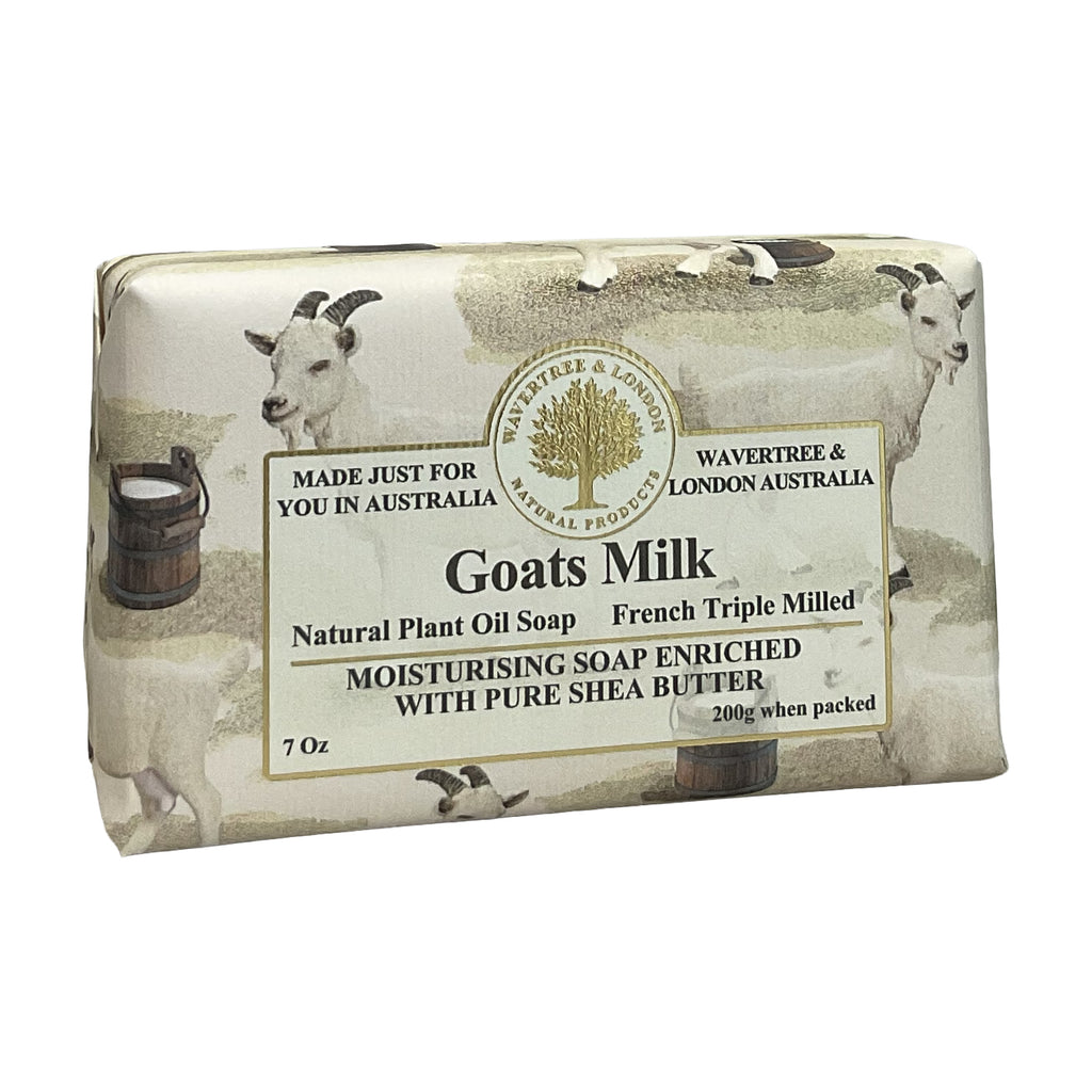 Wavertree and London® •Goatmilk• French Triple Milled- Luxury Bar Soap Enriched with Shea Butter 7 oz.