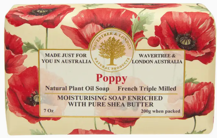 Wavertree and London- Poppy Luxury Soap Bars